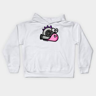 Turbo Snail - Turbosaurus (Pink & Purple Kids Hoodie